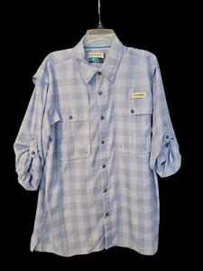 Magellan Fish Gear Fishing Shirt Men's L Blue Relaxed Fit Moisture-Wicking - Picture 1 of 4
