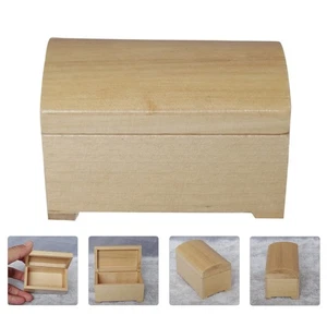 Schatzkiste Modell Miniatur-Szenendekor Einer Schatztruhe Aus Holz - Bild 1 von 12