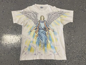 1994 Liquid blue Angles AOP T Shirt Size Xl Beautiful color Rare Tee - Picture 1 of 8