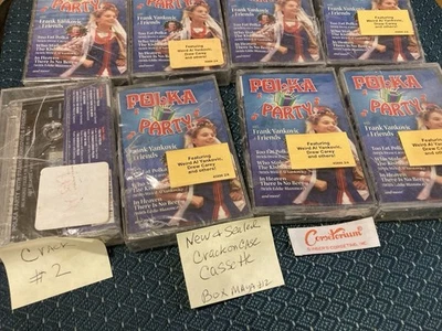 Polka Party With Frank Yankovic & Friends - Cassette NEW & sealed crack on case - Image 1 of 4