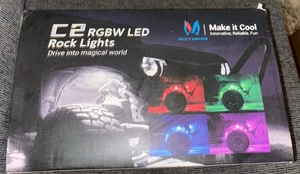 12 Pods RGBW Curved LED Rock Lights, Underbody Underglow Neon Lights for Trucks - Bild 1 von 6