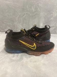 Nike Air Vapormax Flyknit Shoes Mens 8.5 Running Black Multi Color DV2118-001 - Picture 1 of 12