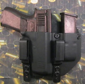 Hunt Ready Holsters:  IWB Glock 43X Holster with Extra Mag Carrier - Picture 1 of 12