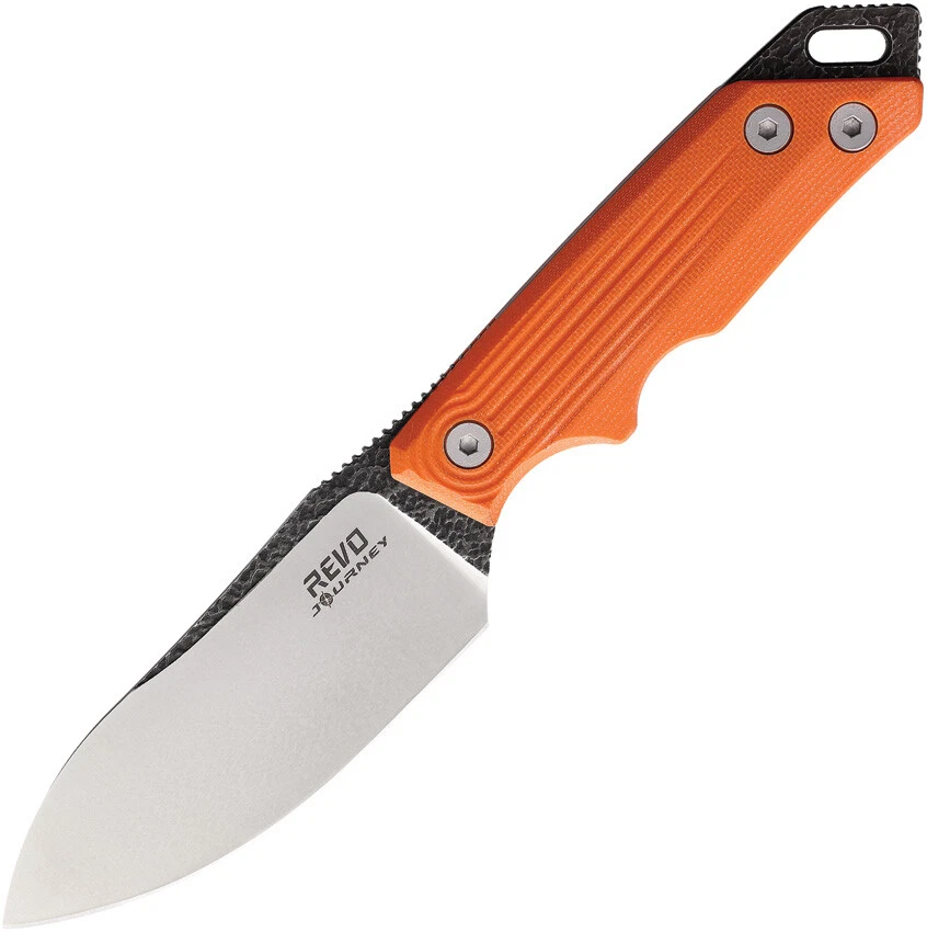 Cuchillo Revo RJ-1 Hoja Fija Naranja Mango G10 Acero Inoxidable + Funda Foto 1 de 1