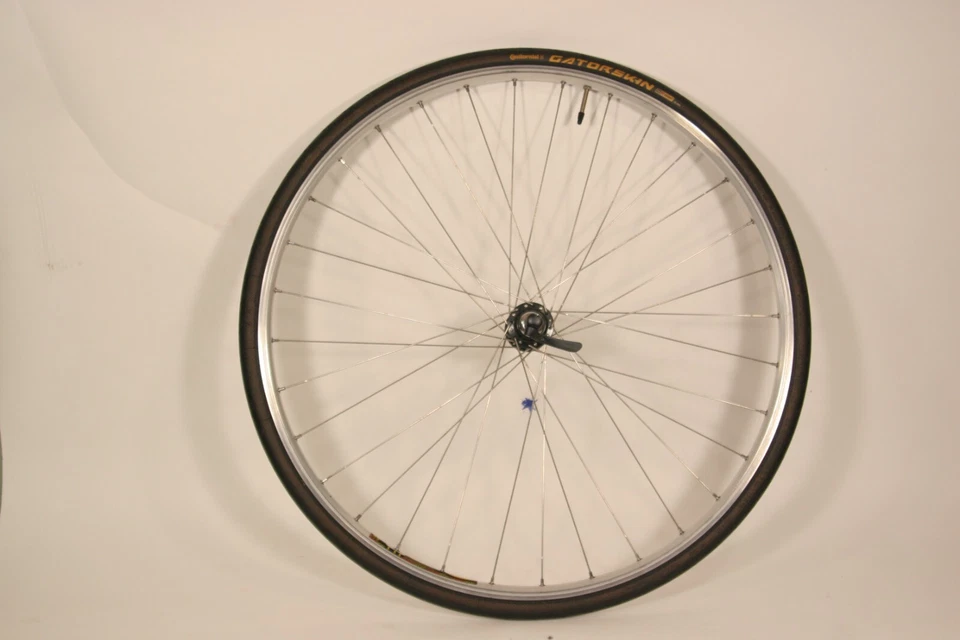 Rueda trasera 700c Shimano 105 QR 130mm buje 9/10 velocidades Mavic llanta abierta 32h neumático Conti Foto 1 de 3