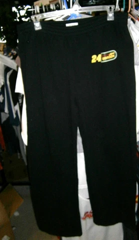 VINTAGE CHASE #24 JEFF GORDON BLACK MENS FLEECE LOUNGE SWEAT PANTS SMALL NWT Cover