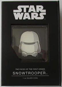 Niue 2 Dollars 2022 Chibi Star Wars Snowtrooper 1 Oz Plata - Imagen 1 de 3
