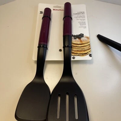 New KitchenAid Purple Boysenberry Plum 2 Piece Lifter Turner Set (HBRA) - Image 1 of 4