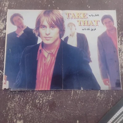 Vintage Centerfold Poster Take That Rare Original Magazine Clipping Photo 16x12 - Image 1 of 4