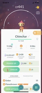 Pokemon Go ✨Shiny✨ Chimchar - Picture 1 of 1