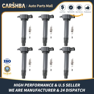 Ignition Coils+plugs for 2005-2016 Mitsubishi Lancer Outlander Sport UF589 C1694 Foto 1 de 4