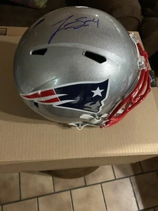 Jarrett Stidham Autographed Signed FS New England Patriots Helmet JSA - Picture 1 of 4