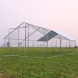 20x10ft Metal Coop Chicken Cage Run Backyard Hen Poultry House w/Chicken Perch - Picture 1 of 18