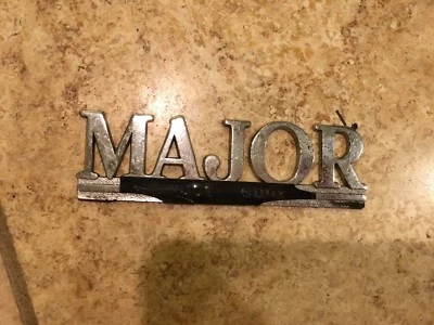 Placa de identificação emblema logotipo emblema etiqueta porta-malas Major Dealer - Imagem 1 de 2
