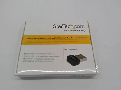 Startech USB300WN2X2C USB 2.0 300 Mbps Mini Wireless-N Network Adapter - Image 1 of 2