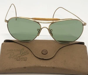 Vintage Ray-Ban 12K GF Pilotensonnenbrille mit Stirnstange und Originaletui - Bild 1 von 17