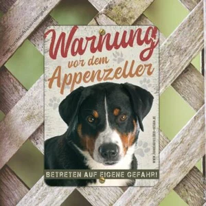 Appenzeller Warnschild 15 x 21cm Schild Hund | wetterfest | Hundeschilder Art30S - Bild 1 von 3