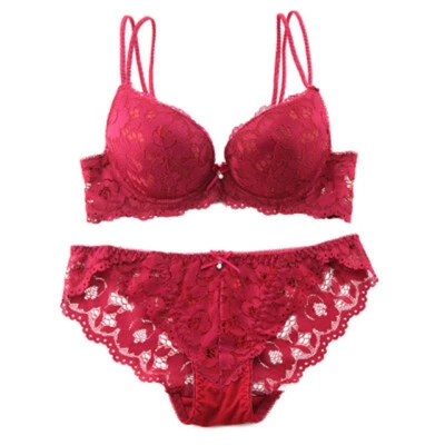 Women Sexy Lace Bra and Panty Set Underwire Floral Soft Everyday Lingerie Set vs - Image 1 of 4