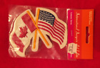 Vintage Flaggen USA & KANADA Patch International Insignia Ltd Neu in Pack