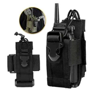 Molle Pouch Radio Walkie Talkie Holder Bag Hunting Airsoft Equipment Belt Pack - Picture 1 of 6
