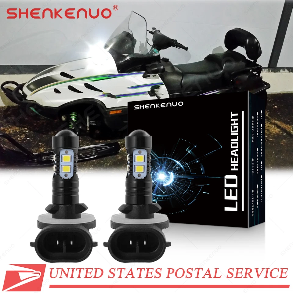 Para Arctic Cat Powder Special 600 1998-2000 881 6000K Motos de Nieve Bombillas LED EE. UU. Foto 1 de 4