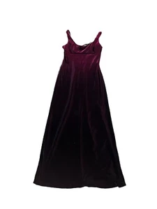 Vintage Rampage Y2K Velvet Burnout ombré vampire gothic Maxi Dress M red & Black - Picture 1 of 6
