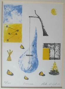 PETER D COLE AUSTRALIAN LITHOGRAPH "SUMMER" 1993 LTD ED - Picture 1 of 6