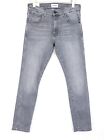 WRANGLER Larston Men Jeans W29/L32 Slim Tapered Fit Wash Blue Cotton Stretch