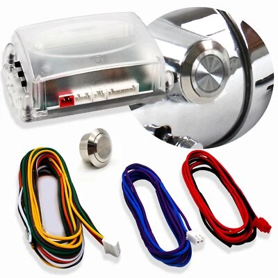 Kit de conversión de llave GM para botón de encendido 12V ajuste directo inserción de columna Foto 1 de 4