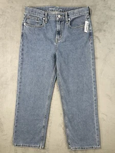 New Old Navy Jeans Girls 12 Plus Blue Light Wash Baggy Built In Tough High Rise - Picture 1 of 11
