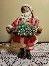 Kurt Adler 10" Traditional Santa in Red Suit Christmas Tree  Drum Toys Figurine 