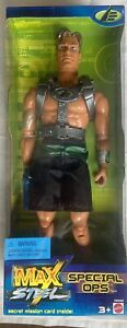 VINTAGE 2000 MAX STEEL SPECIAL OPS ACTION FIGURE. NEW IN BOX. SUPER COOL!! @@@@@