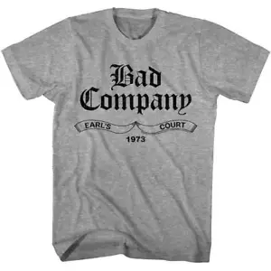 Bad Company Earls Court London 1973 Men's T Shirt - Picture 1 of 2