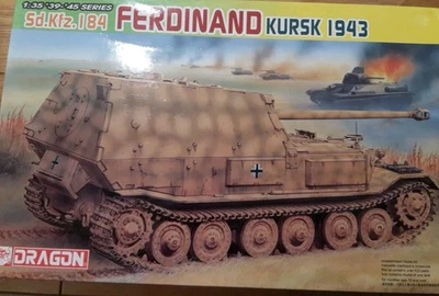 Top-Bausatz"Ferdinand"von Dragon in 1:35 mit Ätzteilen, Stahlkanone,Magictracks - Bild 1 von 3