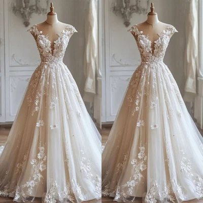 Vestidos de noiva vintage vermelhos fora do ombro apliques de renda vestidos de noiva - Imagem 1 de 4