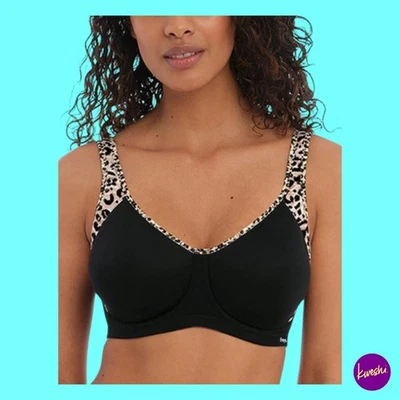 Sujetador deportivo FREYA Sonic con aros para mujer, moldeado espaciador, carmesí caliente, Reino Unido 32G Foto 1 de 4