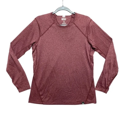 Женская спортивная рубашка REI Co Op XL красная с длинным рукавом из выветренного полиэстера - Изображение 1 из 4