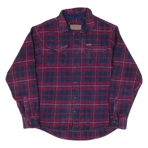 ORVIS Mens Flannel Shirt Red Check Long Sleeve L - Picture 1 of 6