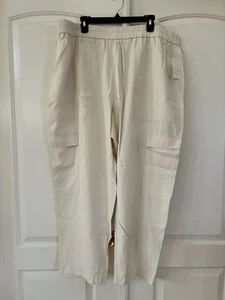 A New Day Damen 2XL Cargohose Freizeit Gummibund Relaxed Fit Beige Neu mit Etikett - Bild 1 von 12