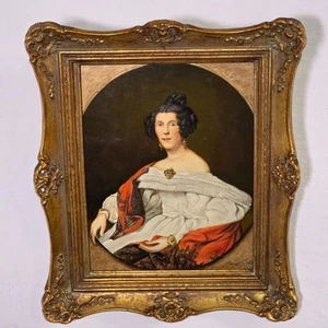 Ölgemälde Frauenporträt Madame Staël 1948 Oil Painting Female Portrait féminin - Bild 1 von 10