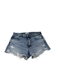 Moussy Jeans Button Fly Distressed Cut Off Style Denim Szorty Damskie Rozmiar 30 - Zdjęcie 1 z 11