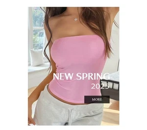 Top tubo sin espalda Y2K 2025 | Sexy bralette tejido corto | Envío rápido Devoluciones gratuitas - Imagen 1 de 16