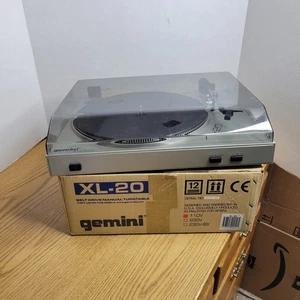 Gemini XL-20 Belt Drive Manual Turntable With Original Box Works (Read) - Picture 1 of 9