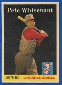 1958 Topps High #466 Pete Whisenant Reds NR-MINT or Better Well Centered - Bild 1 von 2