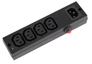 PRO ELEC - HP1314 - Verlängerung Block IEC 4-gang W / Überspannung Sw - Bild 1 von 2