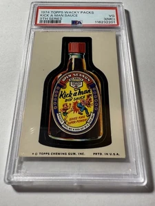 1974 Topps Wacky Packs 9th Series Kick A Man Sauce PSA 3 (MC) - Picture 1 of 3