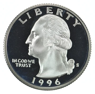 1996-S Washington Quarter 90% Silver Proof *8931 - Image 1 of 3
