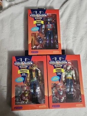 BIKER MICE FROM MARS COMPLETE SET VINNIE THROTTLE MODO New 2024 Sealed Nacelle - Image 1 of 2