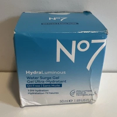 No7 HydraLuminous Gel Cream/Overnight Recovery Water Surge Gel Cream 50ml/1.69oz - Image 1 of 2