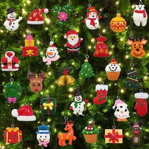 30 piezas Mini Adornos de Navidad para Mini Árbol Decoraciones Pequeño Ornamento de Navidad... - Imagen 1 de 9